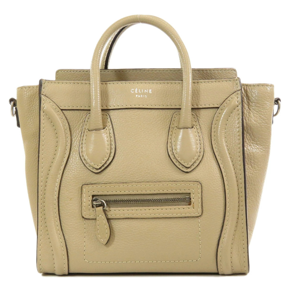 Celine Luggage Calfskin Handbag Black